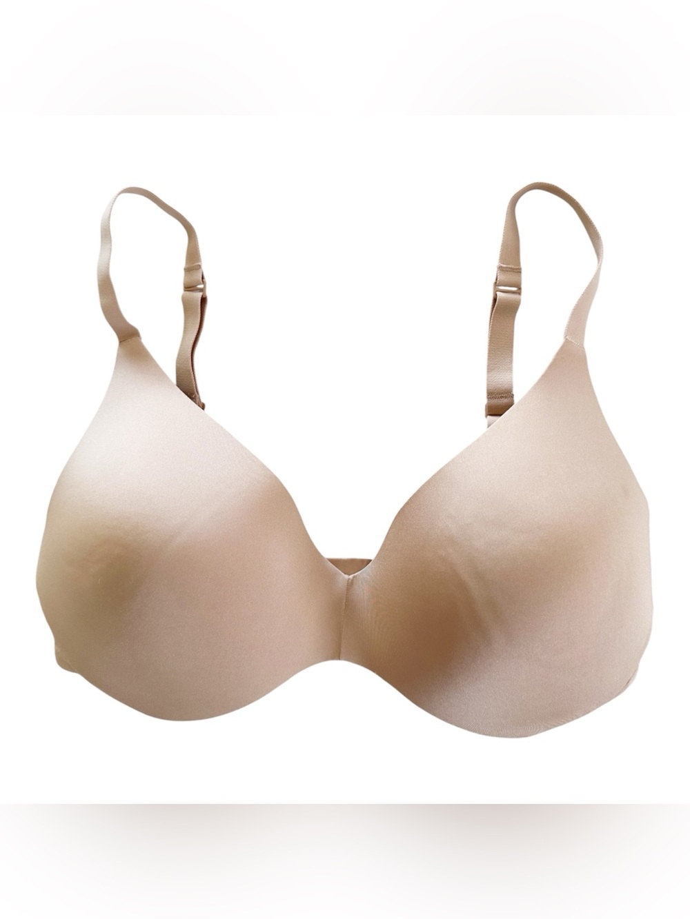 Skims Wireless Form Push-up Plunge Bra Clay Nude BR-WRL-1891 Size 34DD NWT